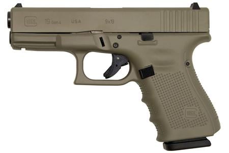 GLOCK 19 Gen4 9mm 15-Round Pistol with Elite Sand Cerakote Finish