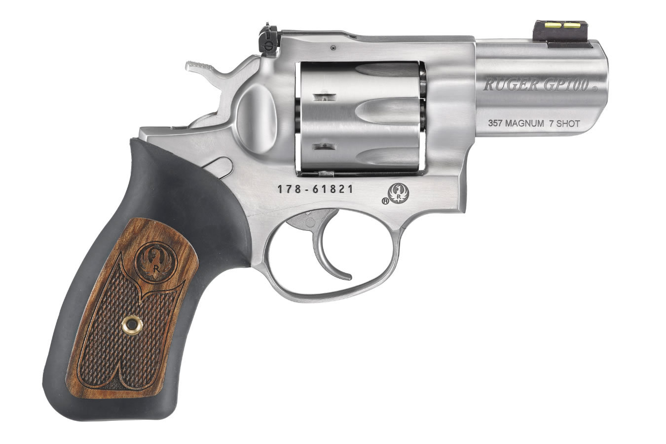 Ruger GP100 357 Magnum 7-Shot Double-Action Revolver with 2.5-Inch ...