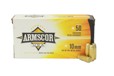 ARMSCOR 10mm 180 Gr Full Metal Jacket 50/Box