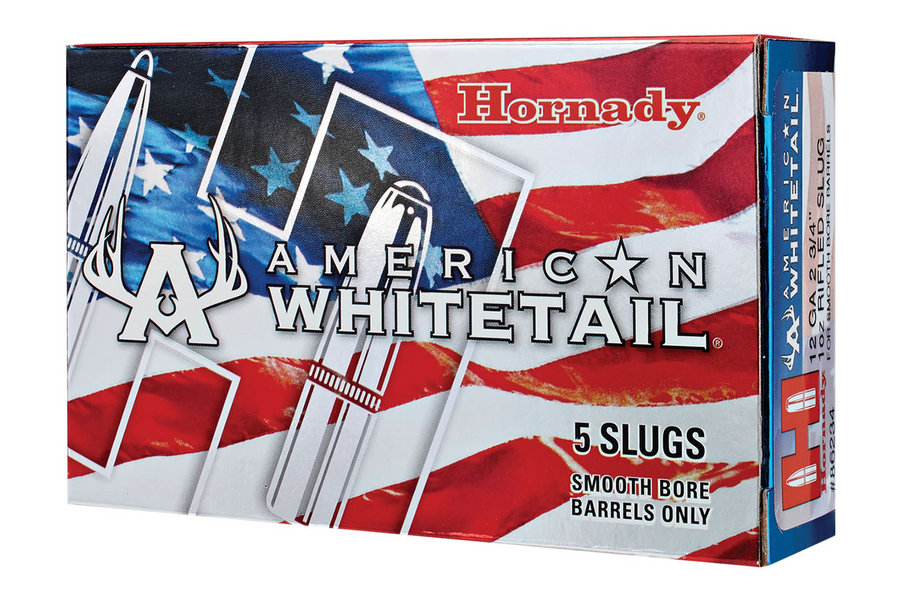 HORNADY 12 GA 1 OZ AMERICAN WHITETAIL RIFLED SLUG