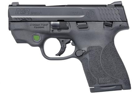 SMITH AND WESSON MP9 Shield M2.0 9mm Centerfire Pistol with Integrated Crimson Trace Green Laser