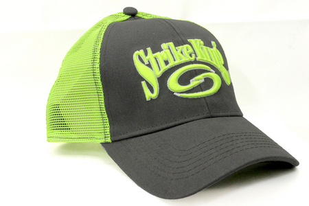 TRUCKER CAP CHARCOAL/GREEN MESH