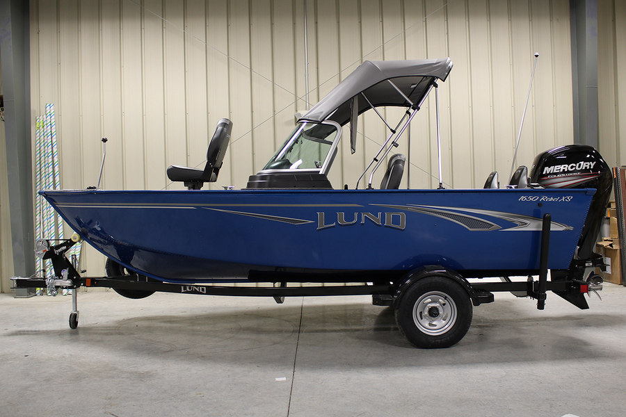 Lund 2018 1650 Rebel XS Sport with Mercury 75 ELPT and Trailer Vance