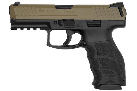 H  K VP9 9mm Striker-Fired Pistol with Cerakote FDE Slide