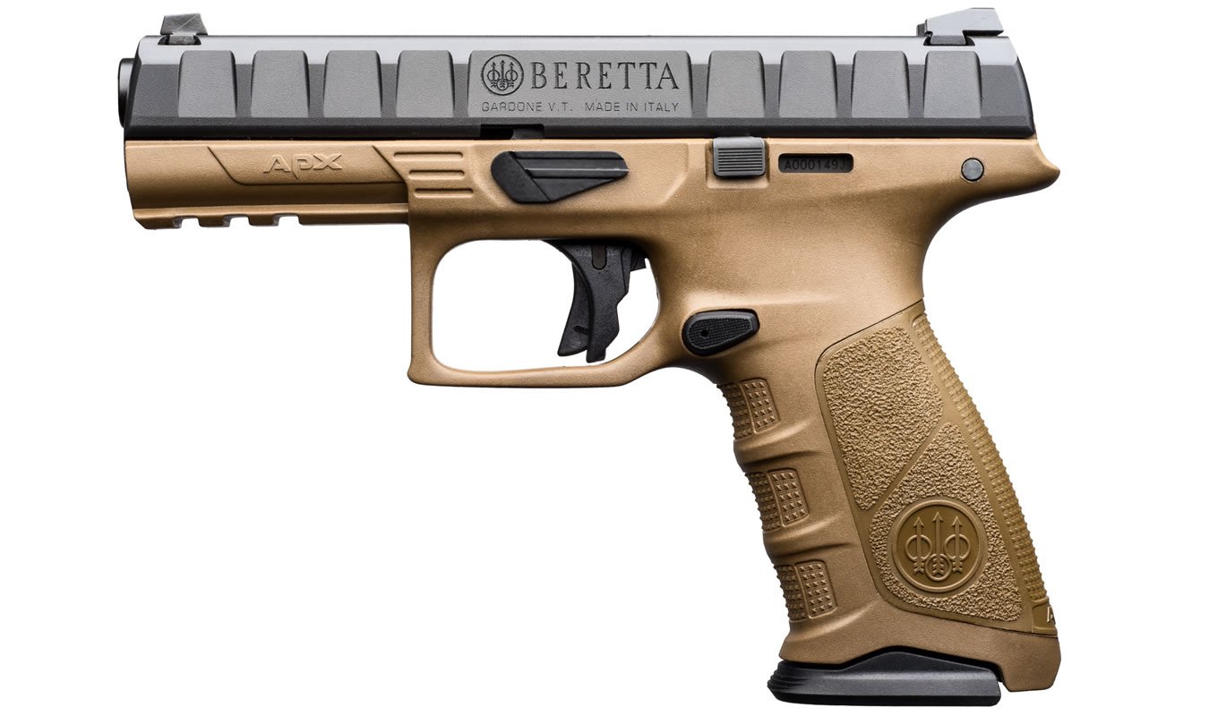 Beretta APX 9mm 17-Round Striker-Fired Pistol (FDE)