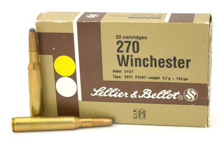 SELLIER AND BELLOT 270 Win 150 gr Soft Point Trade-in Ammunition 20/Box