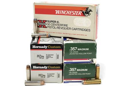 SPORTSMANS ESSENTIALS Lot of Hornady, Hansen and Winchester 357 Magnum Ammunition (250 Rounds)