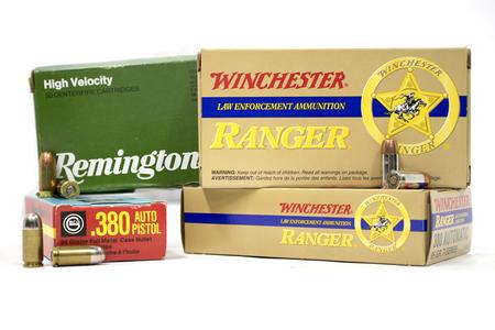 SPORTSMANS ESSENTIALS Lot of Winchester, Remington and Geco 380 ACP Ammunition (200 Rounds)