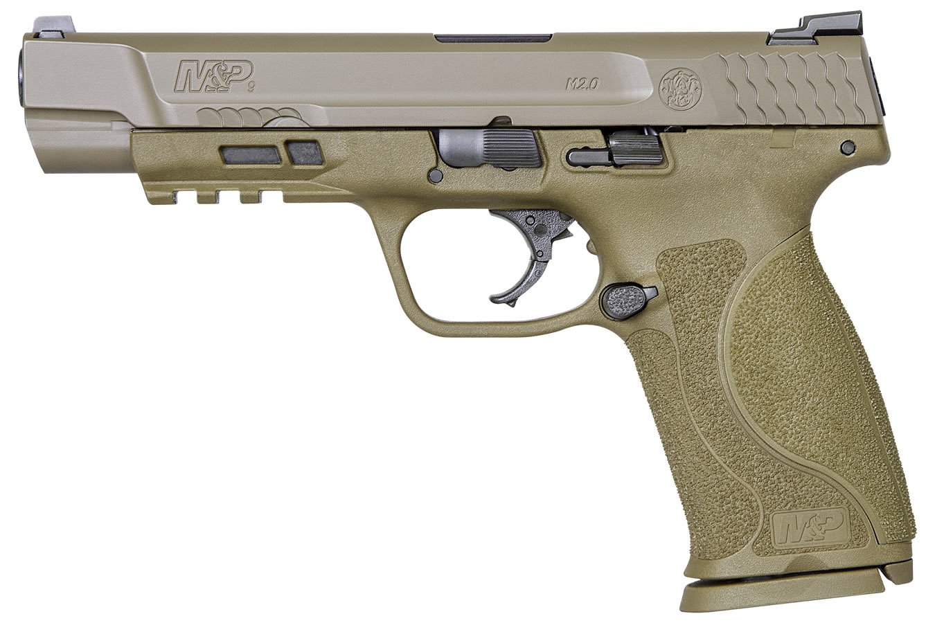 SMITH AND WESSON MP9 M2.0 9MM FDE NO THUMB SAFETY