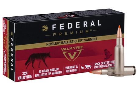 224 VALKYRIE 60 GR NOSLER BALLISTIC TIP