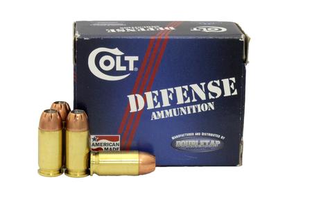 COLT 45 ACP 230 grain Jacket Hollow Point Defense Ammunition 20/Box