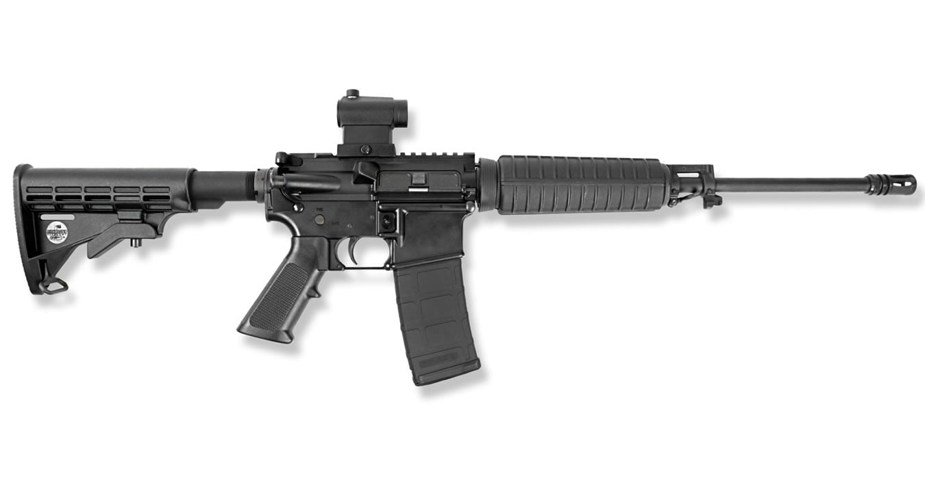 Bushmaster Xm 15 Qrc 223556mm Semi Auto Rifle With Mini Red Dot