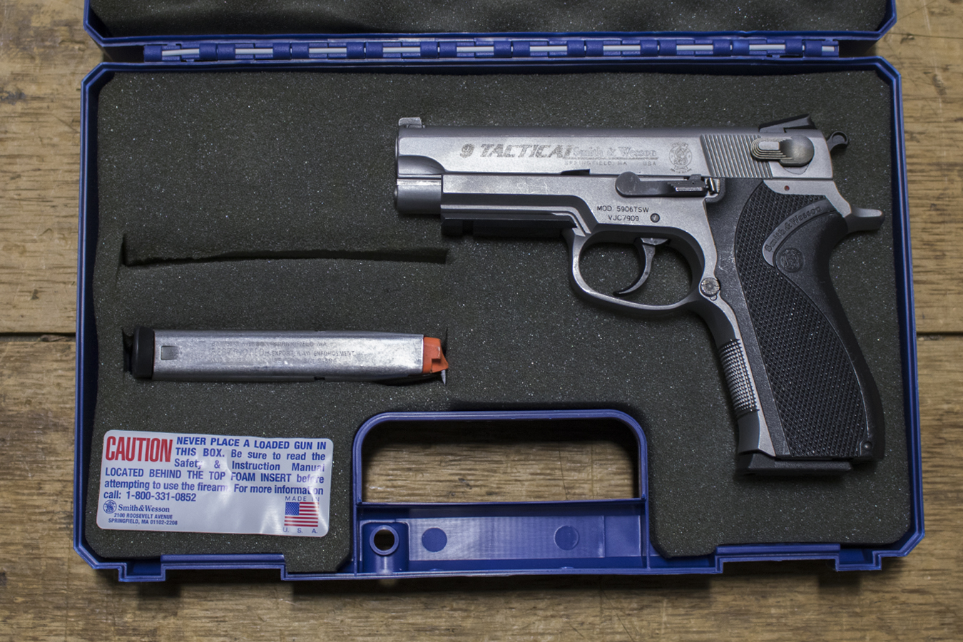 Smith & Wesson 5906TSW Tactical 9mm Police Trade-ins (Very Good Condition)