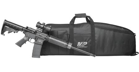 SMITH AND WESSON MP15 Sport II OR 5.56mm w/ Duty Series Gun Case and UTG CQB Red/Green T-Dot Opti