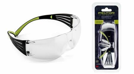 PELTOR Sport SecureFit 400, Clear Shooting Glasses, Anti-Fog