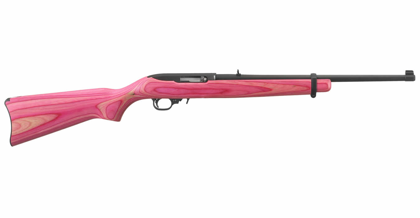 RUGER 10/22 22 LR WITH PINK LAMINATE STOCK