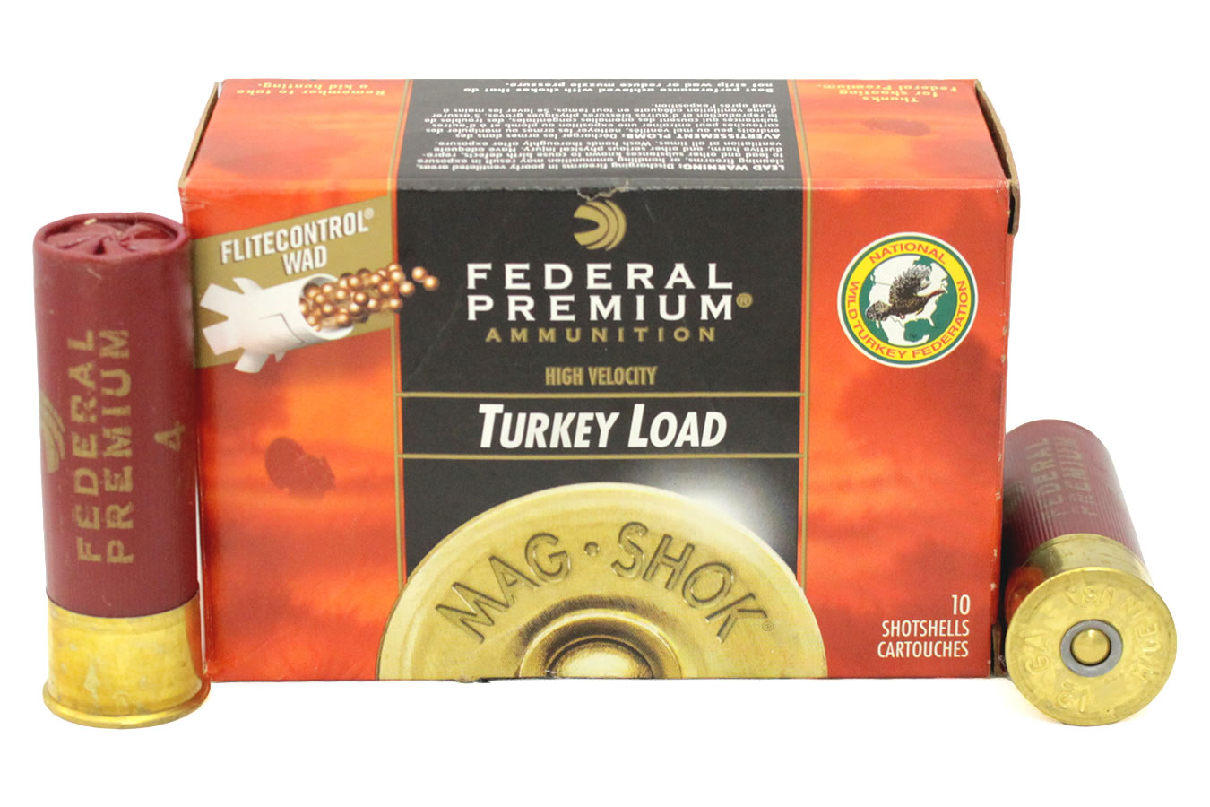 FEDERAL AMMUNITION 12 GA 3 IN 1-3/4 OZ 4 MAG-SHOK TURKEY