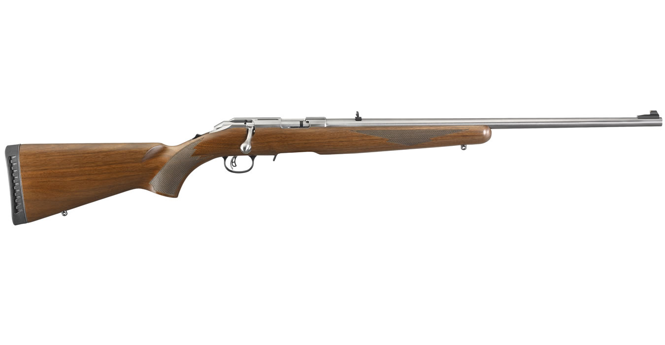 Ruger American Rimfire Rifle 22 WMR With Stainless Barrel And Wood ruger-american-rimfire-rifle-22-wmr-with-stainless-barrel-and-wood