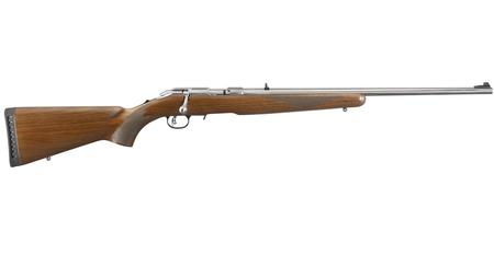 RUGER American Rimfire Rifle 22 WMR with Stainless Barrel and Wood Stock
