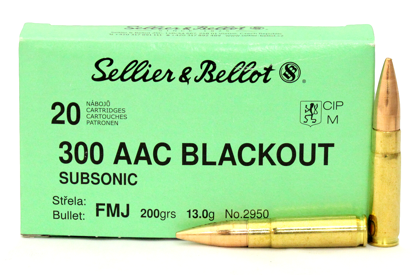 SELLIER AND BELLOT 300 BLACKOUT 200 GR FMJ