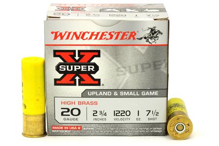 WINCHESTER AMMO 20 GA 2-3/4 in 1 oz Shot Super-X 25/Box