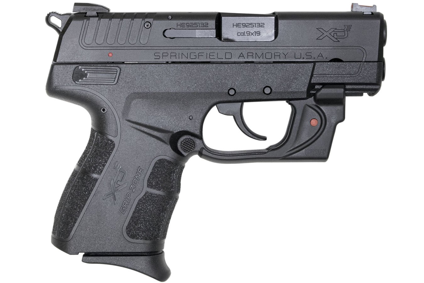 SPRINGFIELD XD-E 9MM DA/SA WITH VIRIDIAN LASER