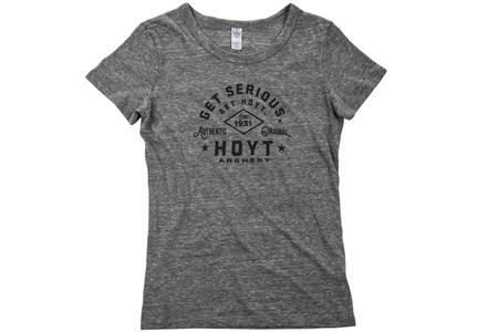 LADIES HEATHERED DIAMOND T SHIRT