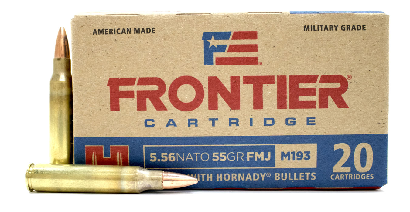 HORNADY 5.56 NATO 55 GR FMJ FRONTIER (XM193)