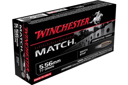 WINCHESTER AMMO 5.56mm 77 gr BTHP Match 20/Box