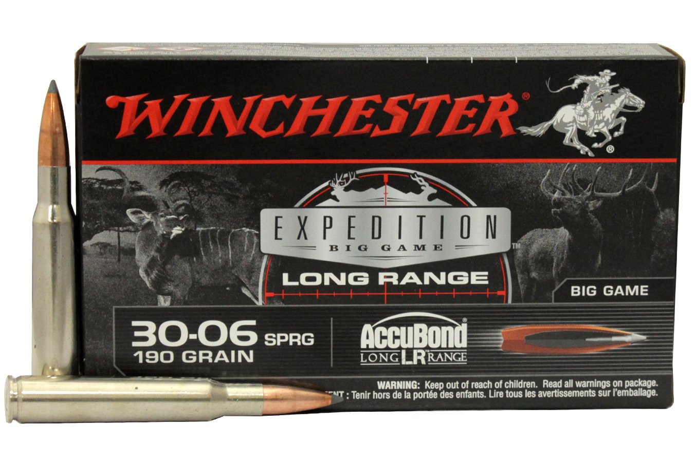 WINCHESTER AMMO 30-06 SPRG 190 GR ACUBOND LR EXPEDITION BIG GAME