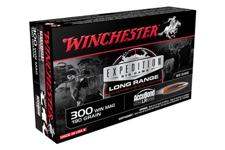 WINCHESTER AMMO 300 Win Mag 190 gr Accubond Big Game Long Range 20/Box
