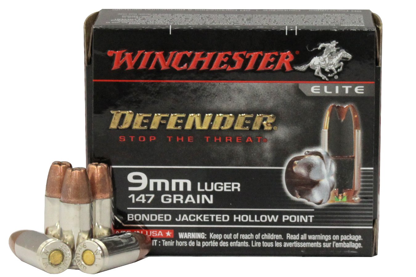 WINCHESTER AMMO 9MM 147 GR BONDED DEFENDER