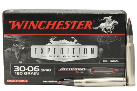 WINCHESTER AMMO 30-06 Springfield 180 gr Accubond CT Expedition Big Game 20/Box