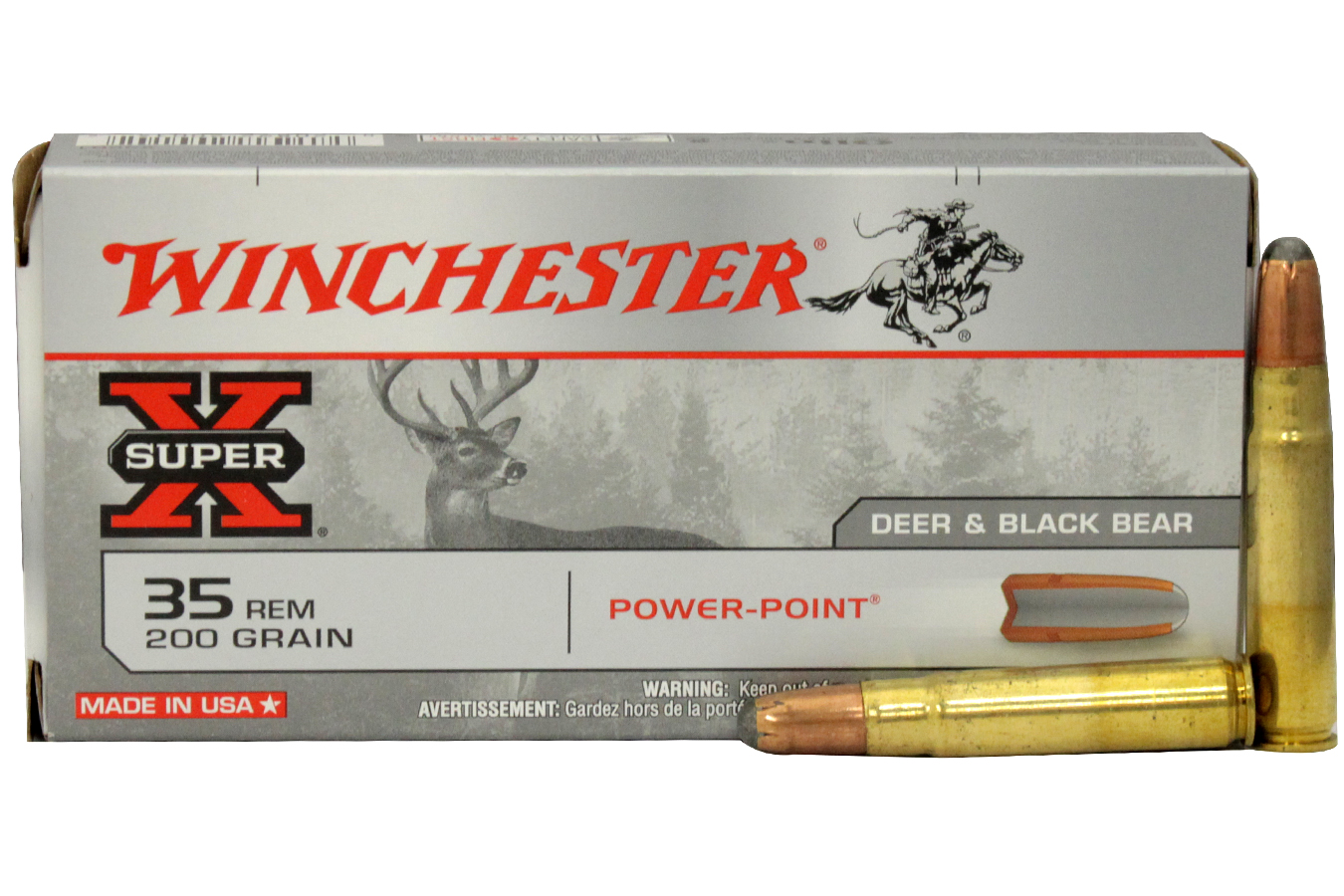 WINCHESTER AMMO 35 REM 200 GR POWER-POINT SUPER-X