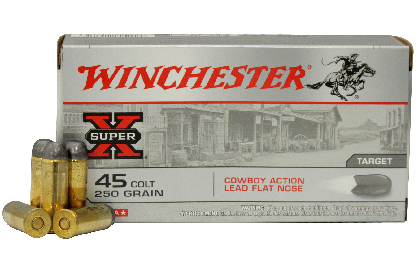 WINCHESTER AMMO 45 COLT 250 GR LEAD COWBOY ACTION