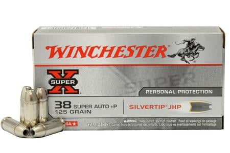 WINCHESTER AMMO 38 Super +P 125 gr Silvertip JHP Super X 50/Box