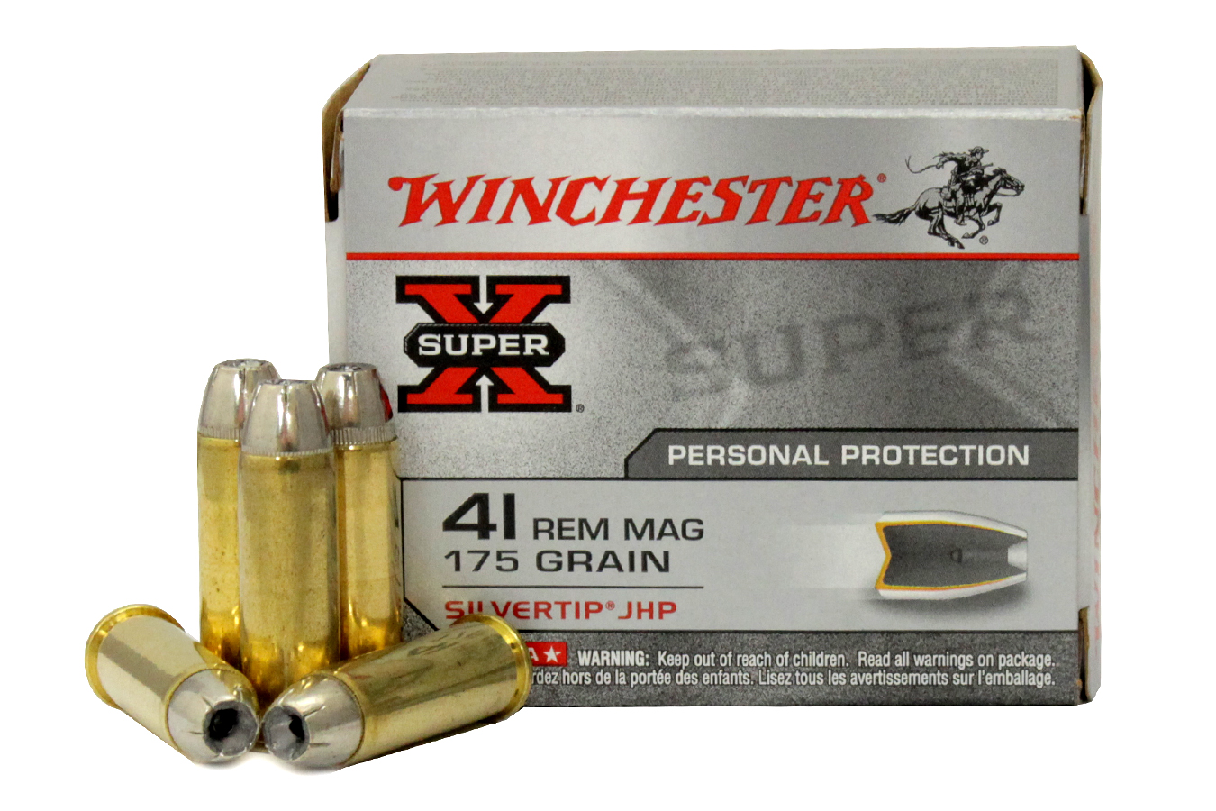 WINCHESTER AMMO 41 MAG 175 GR SILVERTIP HP SUPER-X