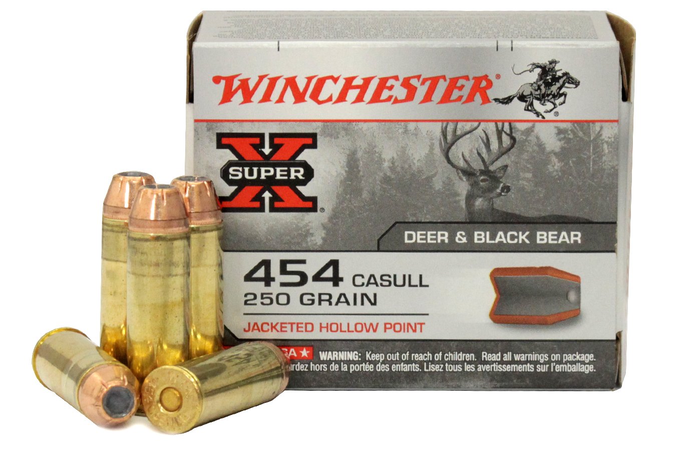 WINCHESTER AMMO 454 CASULL 250 GR JHP SUPER-X