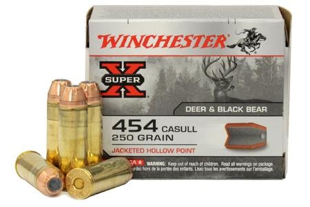 WINCHESTER AMMO 454 Casull 250 gr JHP Super X 20/Box