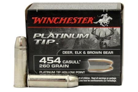 454 CASULL 260 GR PLATINUM TIP HOLLOW POINT