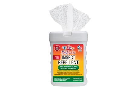DEET FREE INSECT REPELLENT TOWELETTES  