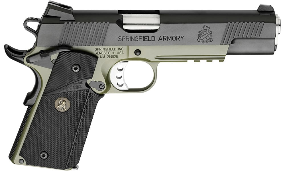 SPRINGFIELD 1911 LOADED MC OPERATOR 45ACP OD GREEN