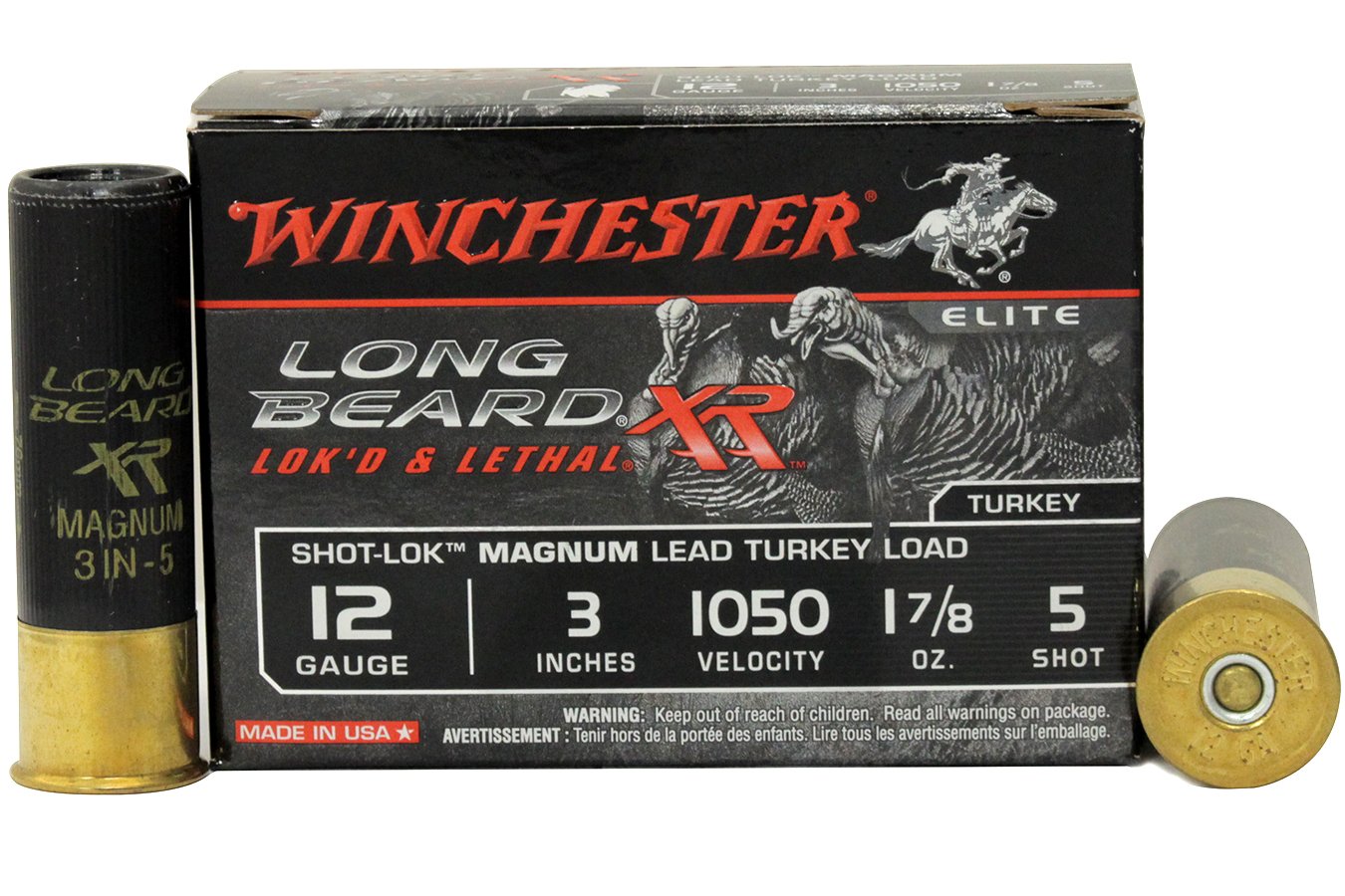 WINCHESTER AMMO 12 GA 3 IN 1-7/8 OZ LONG BEARD XR TURKEY