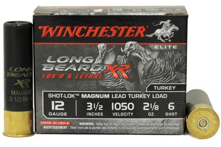 Winchester 12 Gauge 3 1/2 in. 2 1/8 oz 6 Shot Long Beard XR 10/Box