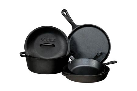 5 PIECE CAST IRON SET