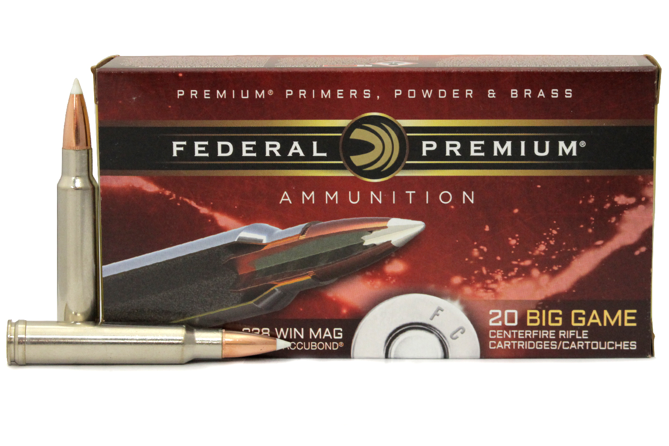 FEDERAL AMMUNITION 338 WIN MAG 225 GR NOSLER ACCUBOND VITAL-SHOK