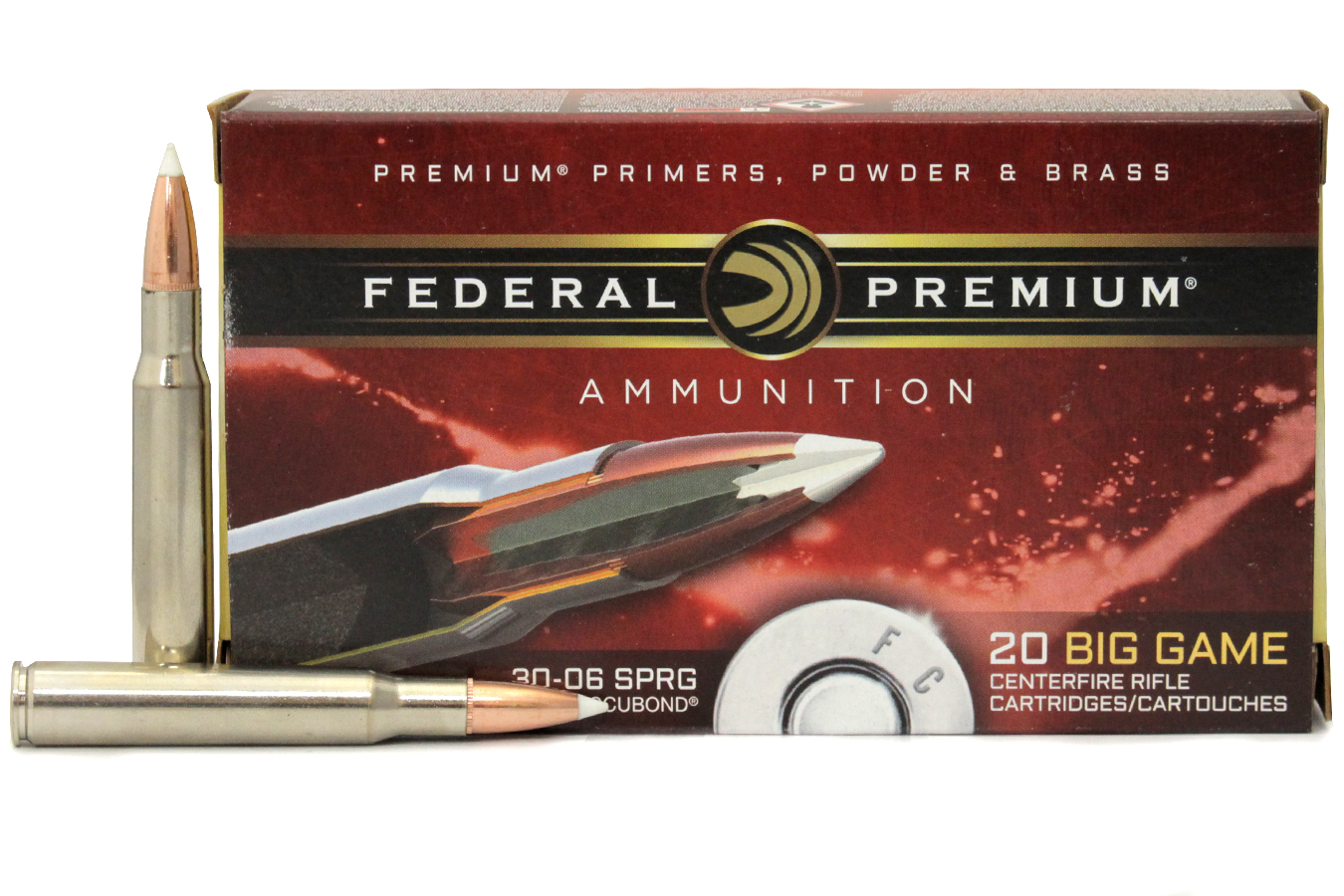 FEDERAL AMMUNITION 30-06 SPRG 150 GR NOSLER ACCUBOND VITAL-SHOK