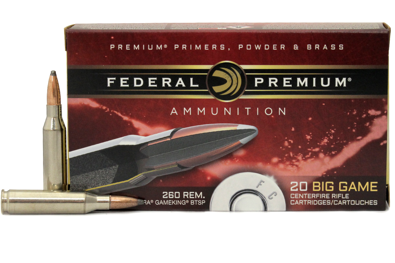 FEDERAL AMMUNITION 260 REM 140 GR SIERRA GAMEKING BTSP VITAL-SHOK