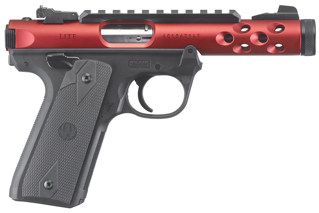 RUGER MARK IV 22/45 LITE 22LR RED ANODIZED