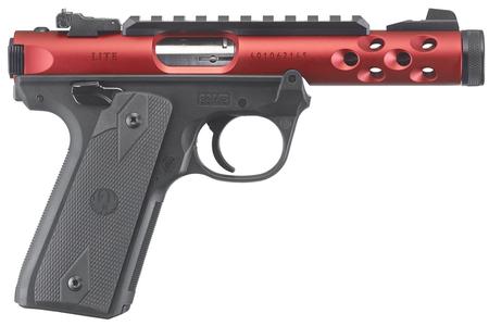 RUGER Mark IV 22/45 Lite 22LR Red Anodized with Threaded Barrel